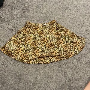 Cheetah print skirt